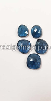 London Blue Topaz Rose Cut Slices